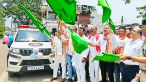 छत्तीसगढ़ के प्रयागराज के नाम से प्रसिद्ध राजिम में आज जिला प्रशासन के नेतृत्व में आमजन की सुरक्षा एवं त्वरित सहायता के उद्देश्य से डायल 112 वाहनों का भव्य शुभारंभ किया गया। 3 WhatsApp Image 2026 05 19 at 14.27.23