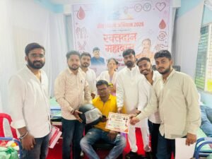 स्वास्थ्य मंत्री श्याम बिहारी जायसवाल के जन्मदिन पर 105 यूनिट रक्तदान 3 WhatsApp Image 2026 10 02 at 17.15.03 1