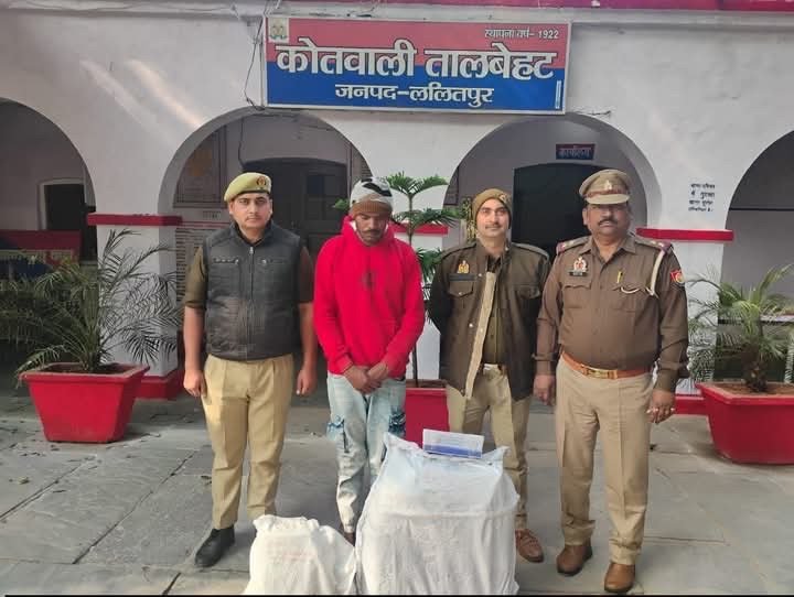 तालबेहट पुलिस द्वारा चोरी के मामले में वांछित 1 अभियुक्त को किया गिरफ्तार ।