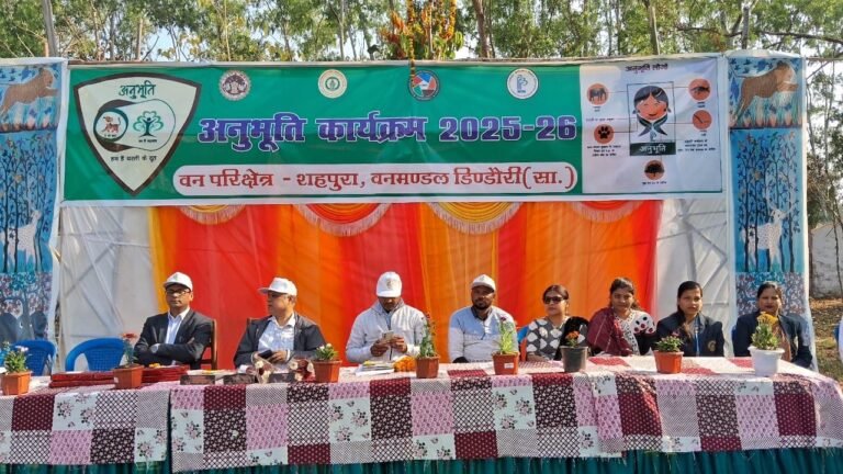 जब बच्चों ने कहा— “मैं भी बाघ हूँ, मैं धरती का दूत हूँ”प्रकृति की गोद में सजी ‘अनुभूति’, घुघुवा में जागा पर्यावरणीय संस्कार