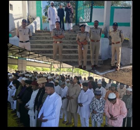 जुन्नारदेव में पुलिस की सुरक्षा व्यवस्था के बीच हुई ईद-उल-फितर की नवाज़ अदा रमजान मुकम्मल की खुशी पर होती है ईद की नमाज! eff02978 cd19 43fc 906c 9b723cb48bf4