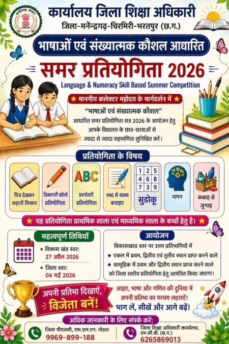 ब्लॉक स्तरीय ग्रीष्मकालीन प्रतियोगिता MCB 2026 का भव्य एवं सुव्यवस्थित आयोजन WhatsApp Image 2026 04 27 at 7.51.48 PM