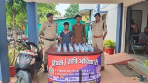 *गरियाबदं पुलिस द्वारा 7.380 लीटर देषी मदिरा शराब के साथ दो आरोपी को किया गया, गिरफ्तार।* WhatsApp Image 2026 06 08 at 17.31.41