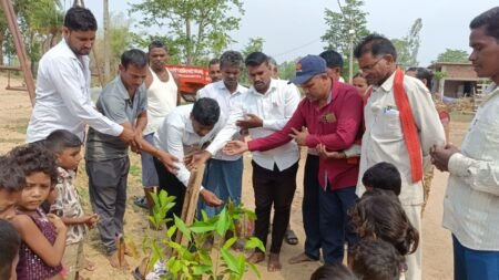 *लोकप्रिय विधायक रोहित साहू के जन्मदिन पर ग्राम हरदी में विकास और पर्यावरण का संदेश, अनेक विकास कार्यों का भूमिपूजन एवं वृक्षारोपण संपन्न* WhatsApp Image 2026 06 09 at 12.11.16