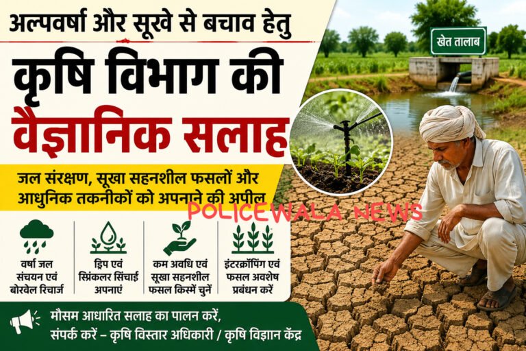 *अल्पवर्षा और सूखे से बचाव हेतु कृषि विभाग की वैज्ञानिक सलाह* WhatsApp Image 2026 06 10 at 16.25.15