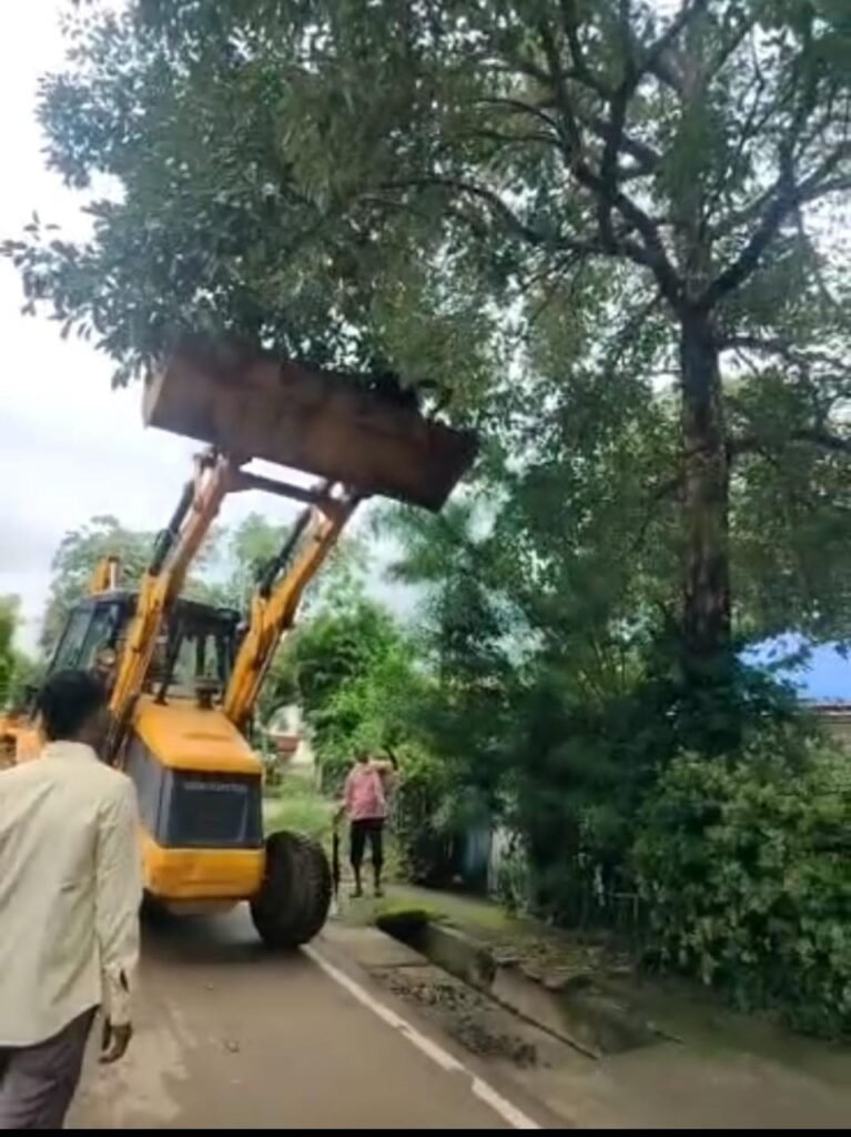 खबर का असर, पुलिस वाला न्यूज की खबर के बाद प्रशासन हरकत में, कलेक्टर बंगले के सामने जर्जर वृक्ष की शुरू हुई कटाई-छंटाई 1 29f5f916 e873 4ea4 a892 4ddec41f6308