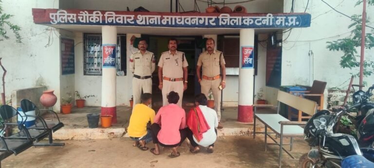 निवार चौकी थाना माधवनगर पुलिस द्वारा ट्रक ड्राइवर से मारपीट करने वाले तीन गिरफ्तार कर माननीय न्यायलय पेश किया गया। 4b744e72 2473 4422 a18e 5abb2ec434de