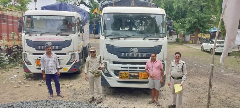 दो पुलर वाहन जब्त, प्रकरण न्यायालय को प्रेषित WhatsApp Image 2026 07 13 at 16.58.57