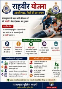 पुलिस अधीक्षक श्री अभिनय विश्वकर्मा (IPS) की संवेदनशील पहल से राहवीर योजना के पात्र हितग्राहियों को दिलाया जा रहा लाभ WhatsApp Image 2026 07 21 at 19.01.40