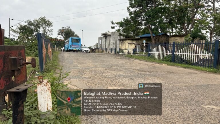 बुदबुदा रेलवे क्रॉसिंग पर फ्लाई ओवर निर्माण हेतु सर्वे हो रहा है – विक्रम देशमुख WhatsApp Image 2026 07 24 at 15.27.23