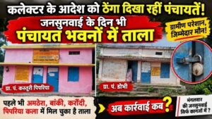 कलेक्टर के आदेश पर पंचायतों की मनमानी भारी! जनसुनवाई के दिन फिर पंचायत भवनों में लटका मिला ताला 03713931 008b 4859 b5e4 0fdf8f349a1d