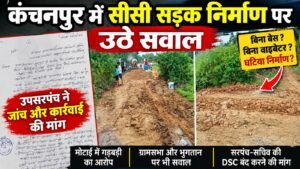 कंचनपुर में सीसी सड़क की गुणवत्ता पर सवाल, उपसरपंच ने खोला मोर्चा 24406e07 8c42 4006 8db6 77f76ef2419a