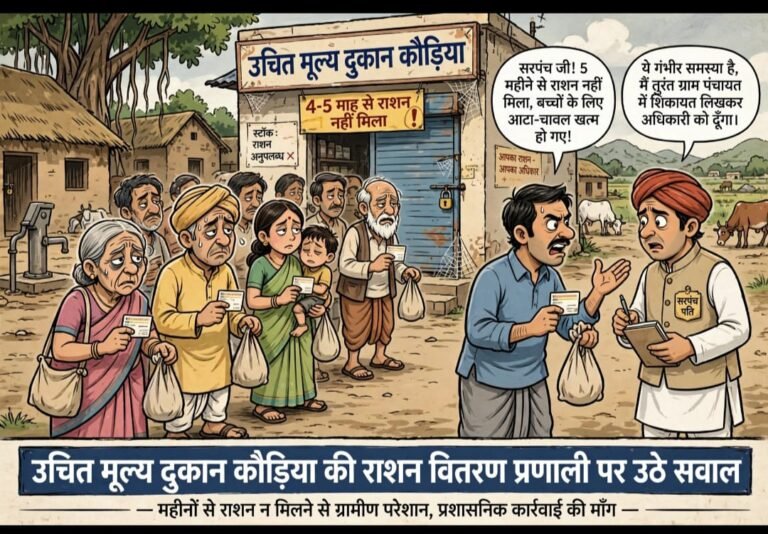 चार-पांच माह से राशन न मिलने से ग्रामीण परेशान, बार-बार दुकान के लगा रहे चक्कर WhatsApp Image 2026 09 05 at 15.30.44