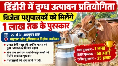 डिंडौरी में दुग्ध उत्पादन प्रतियोगिता, विजेता पशुपालकों को मिलेंगे एक लाख रुपये तक के पुरस्कार 9e7e0f21 3862 458f 8915 47577a2ac6eb
