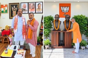 भाजपा राष्ट्रीय उपाध्यक्ष लाल सिंह आर्य से मिले अजय सुखदेव, संगठनात्मक विस्तार पर हुई चर्चा WhatsApp Image 2026 10 05 at 15.17.51